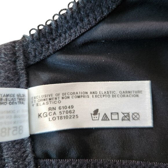 Wacoal Bodysuede Underwire Ultra Full Coverage Bra Black Women's Size 36C - Picture 12 of 13